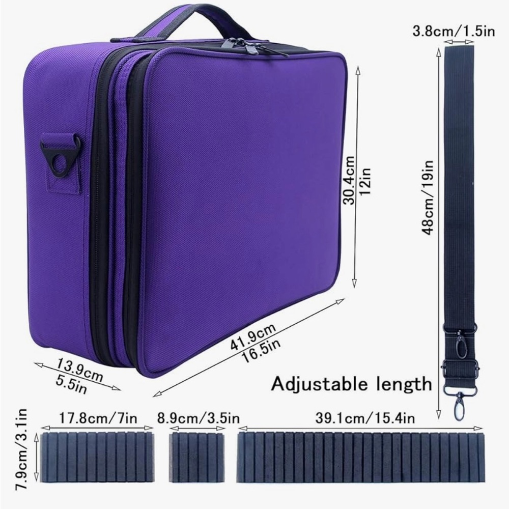 Makeup Cosmetic Storage Train Case Like New